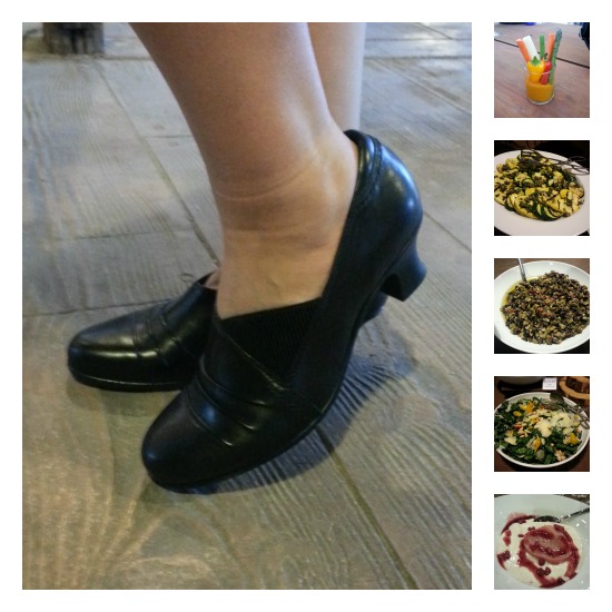 Collage of images from dinner with Earth Footwear