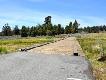Foot bridge in Big Bear Lake, CA