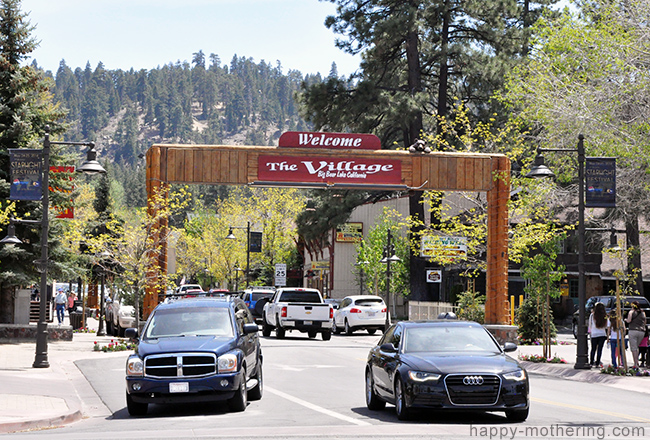 Entrance to The Village in Big Bear Lake, CA