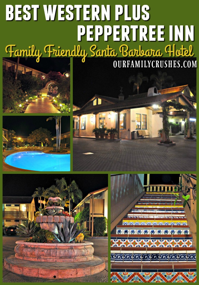 Collage of images from the Best Western Plus Peppertree In in Santa Barbara, CA