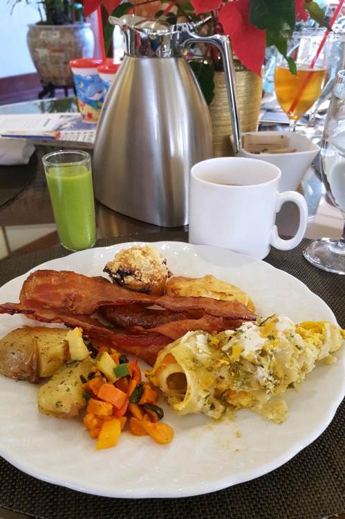 Breakfast plate at the at the Four Seasons Westlake Village Character Breakfast