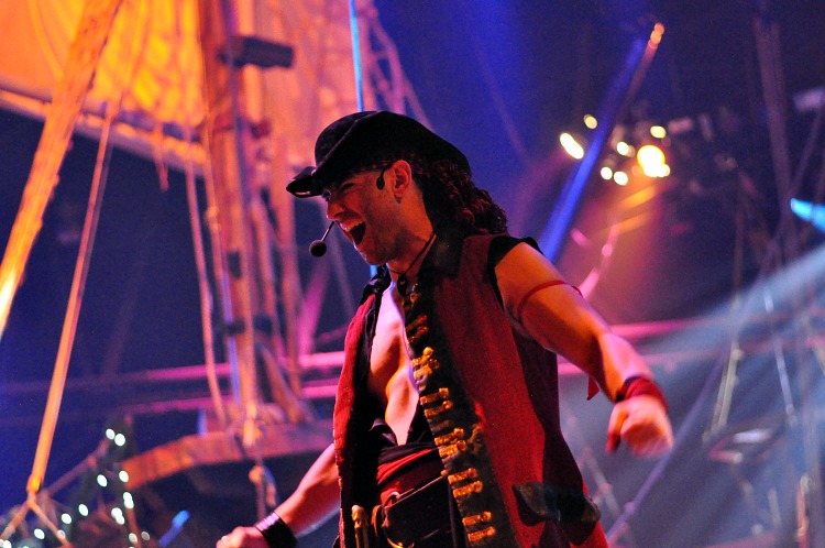 Red Pirate at the Pirate's Dinner Show in Buena Park, CA