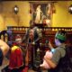 King knighting someone at Medieval Times in Buena Park, CA