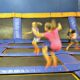 Girls free jumping at Sky Zone