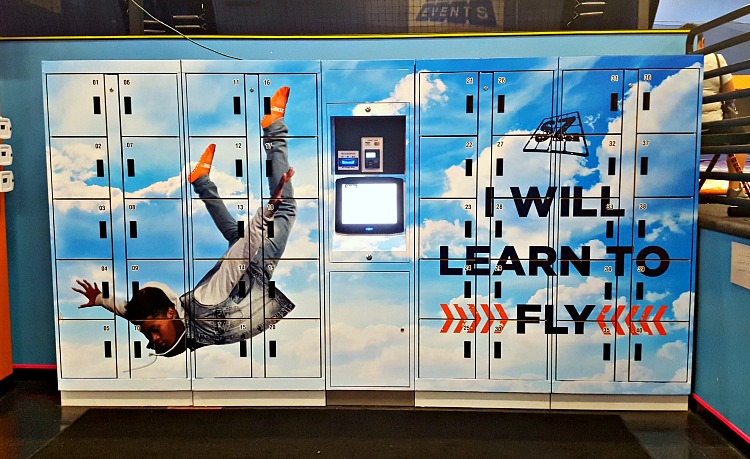 Lockers at Sky Zone