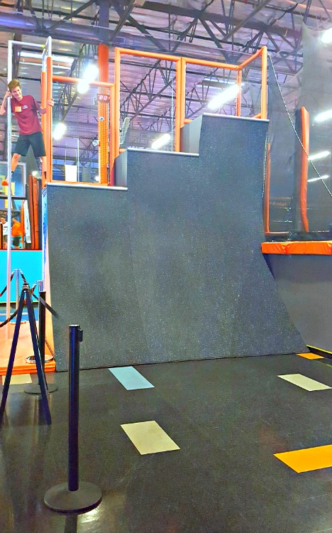 Running wall at Sky Zone