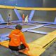 Dodgeball game at Sky Zone
