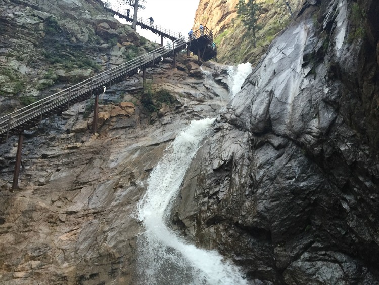 Seven Falls at Mt. Cutler in Colorado Springs, CO