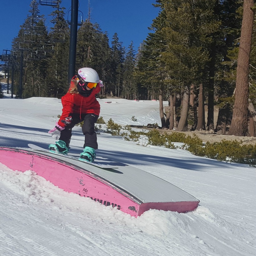 Kaylee riding in Mammoth