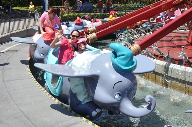 Enjoying the Dumbo Ride