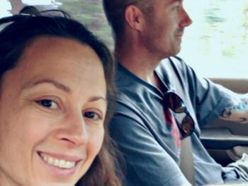 Brian and Chrystal driving to functional medicine doctor's appointment