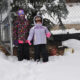Zoë and Kaylee bundled up for the snow in 2012