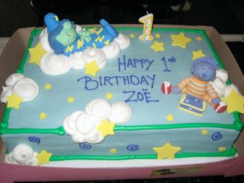 Zoe's Shushybye birthday cake for her first birthday