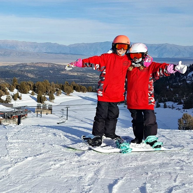 Zoe and Kaylee at Mammoth Mountain