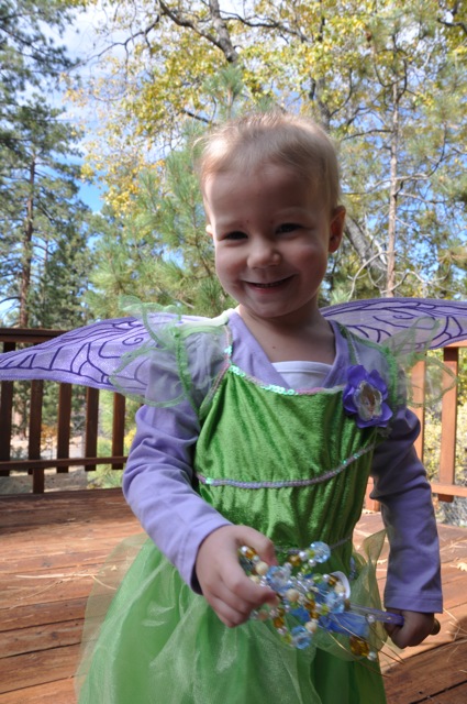 Zoe as Tinkerbell on Halloween