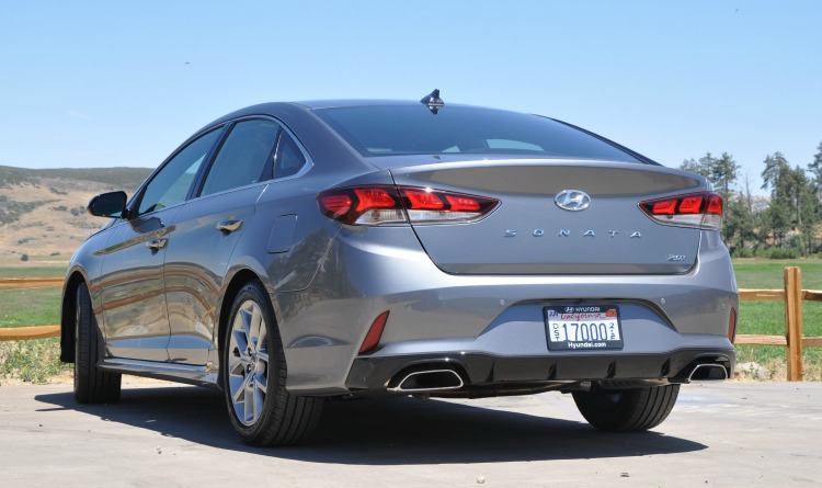 Hyundai Sonata near Lake Cuyamaca