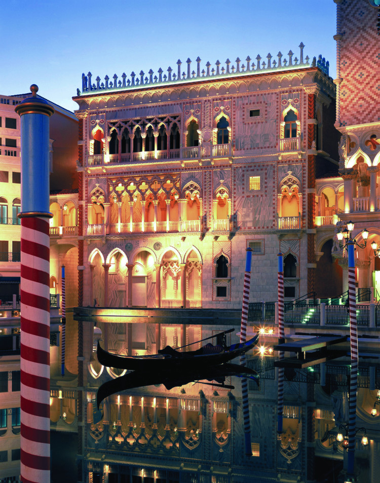 Gondola ride at the Venetian in Las Vegas, NV