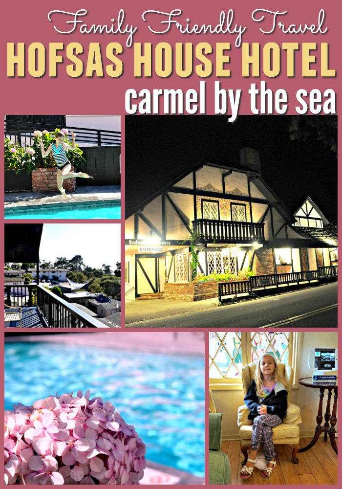 Collage of images from our stay at Hofsas House in Carmel, CA
