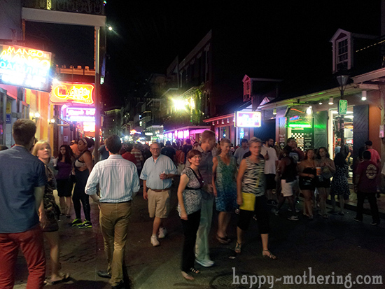 Bourbon Street in New Orleans, LA