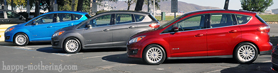 Fleet of Ford C-Max cars in San Francisco