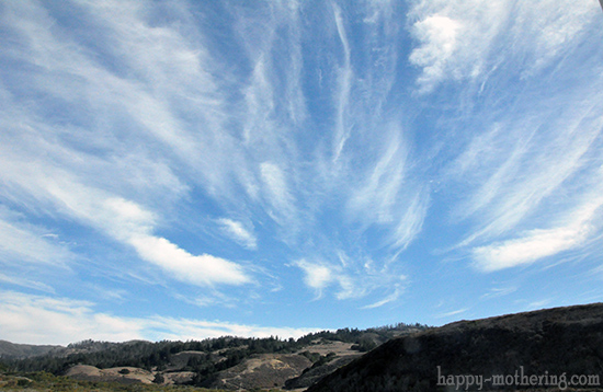 Clouds in the California sky