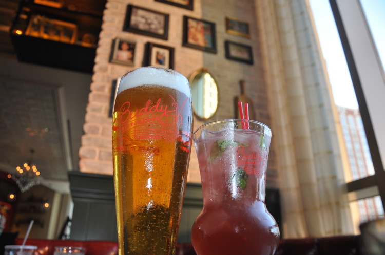 Beer and Mojito Italiano at Buddy V's Risorante in Las Vegas, NV