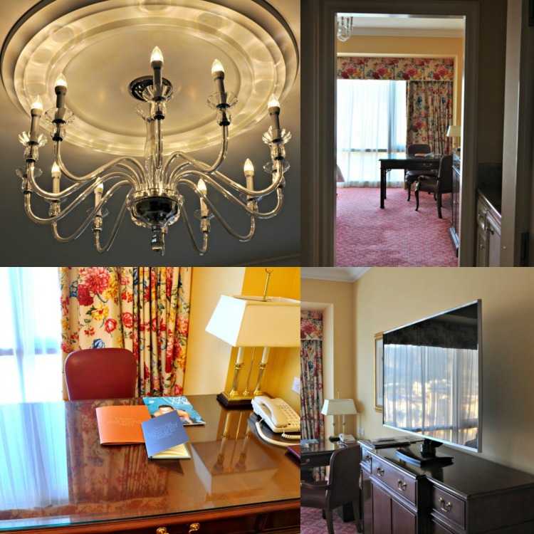 Collage of images from our room at the Four Seasons Westlake Village