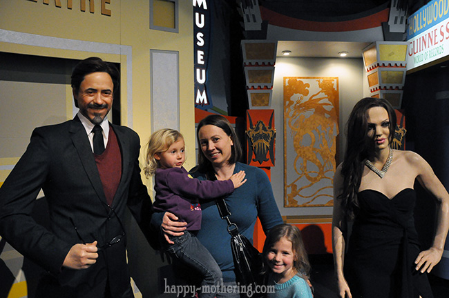 Chrystal, Zoë and Kaylee at the Hollywood Wax Museum