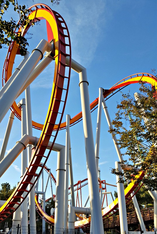 Closed roller coaster at Knott's Berry Farm