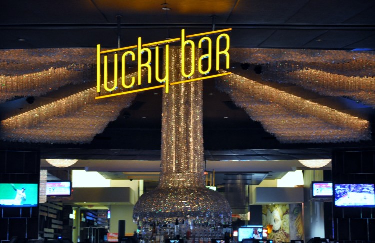 Lucky Bar Sign in Red Rock Casino