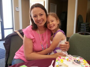 Chrystal and Zoë at the Kindergarten Mother's Day Tea