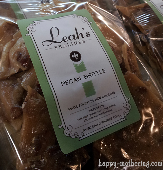 Pecan brittle at Leah's Pralines