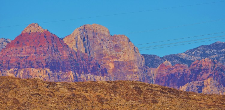 Close up view of Red Rocks from our suite