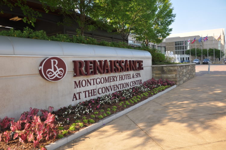 Renaissance Montgomery hotel sign