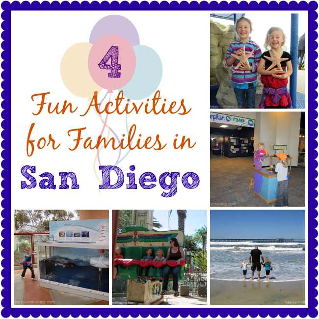 Collage of activities in San Diego