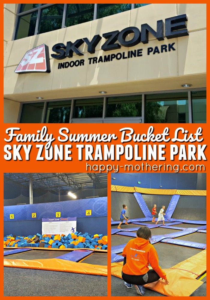 Collage of images from Sky Zone