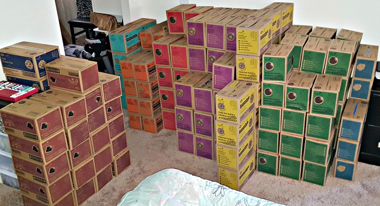 Hundreds of cases of Girl Scout Cookies