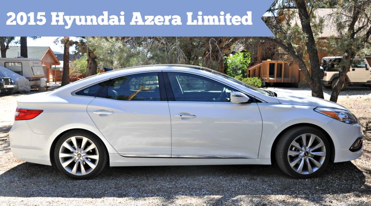 White Hyundai Azera Limited in the driveway