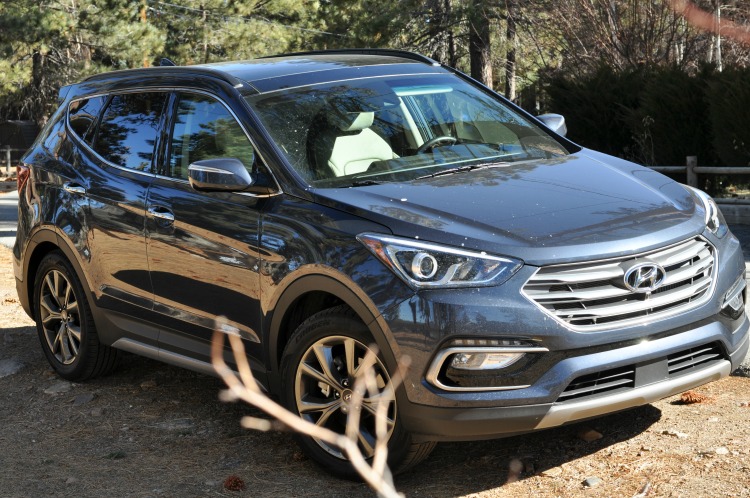 Front angle of the Hyundai Santa Fe Sport