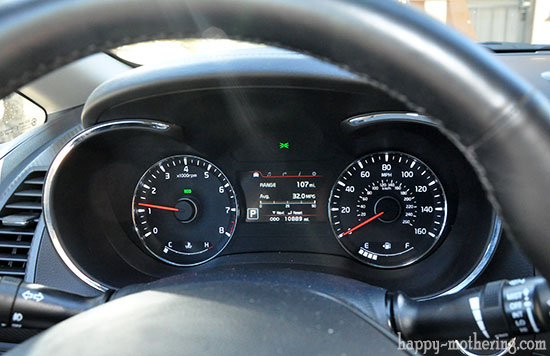 Dashboard in the Kia Forte