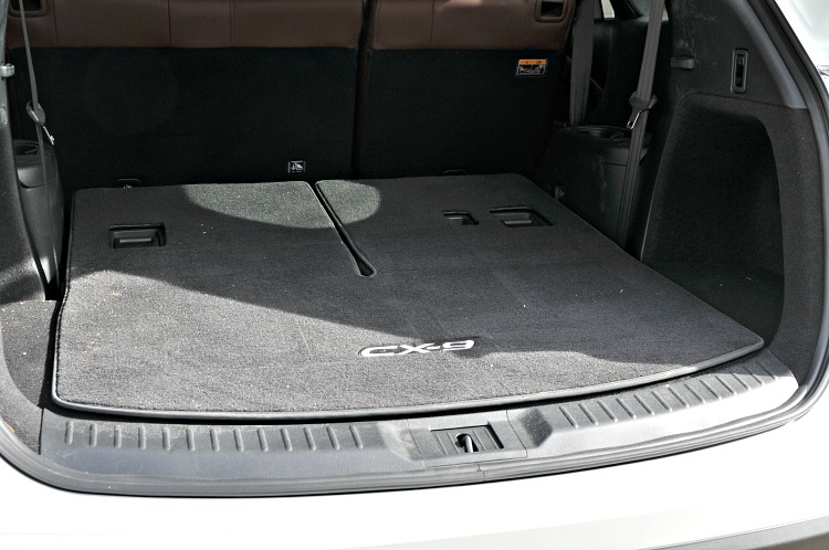 Mazda CX-9 back seats folded down