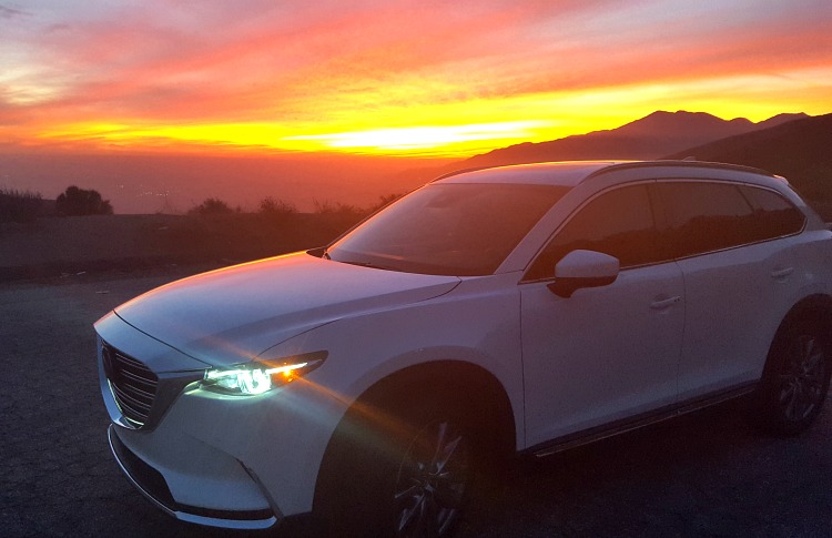 Mazda CX-9 at sunset