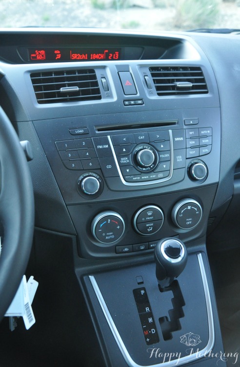 Mazda5 center console and dash