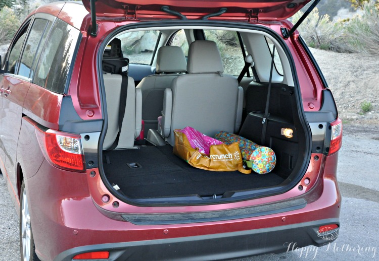 Mazda5 trunk space