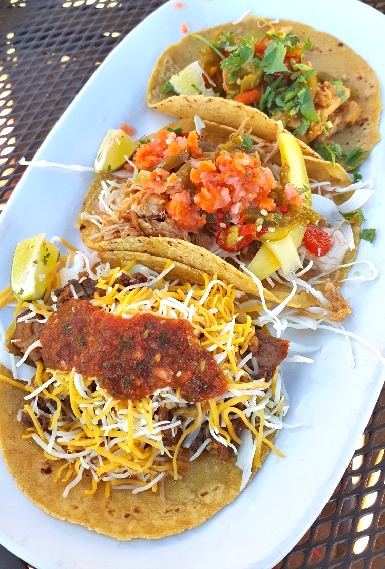 Taco plate at Azul in Tahoe South