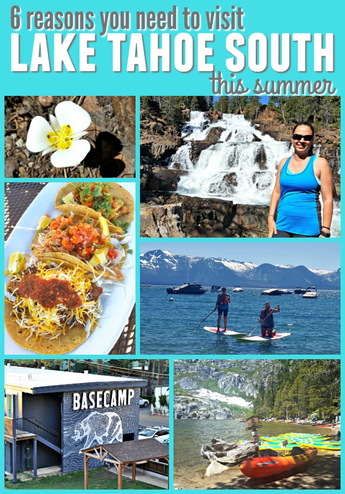 Collage of images from Chrystal's trip to Tahoe South