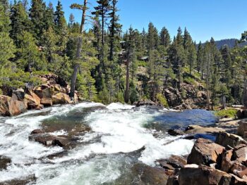 Stream while hiking in Tahoe South