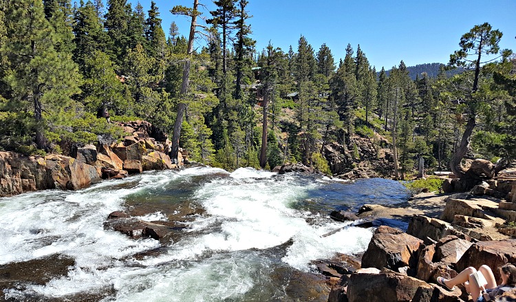 Stream while hiking in Tahoe South