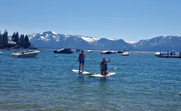 Paddleboarding in Tahoe South