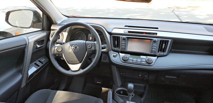 Toyota RAV4 driver's seat and dashboard